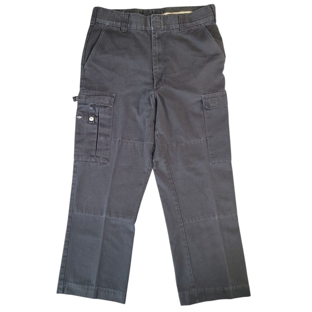 Dickies Cargo Pants Mens 32 Black Workwear Utility EUC